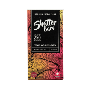 Euphoria Extractions ShatterBar Sativa - 250mg - Vegan Dark Chocolate