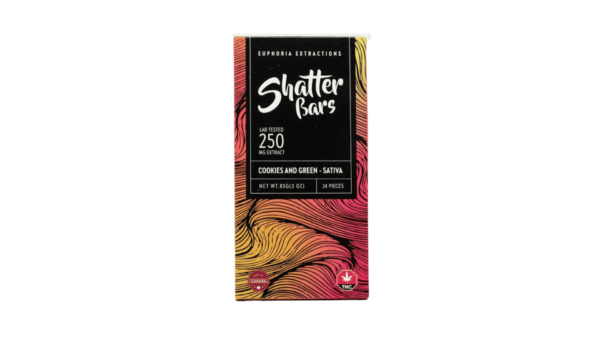 Euphoria Extractions ShatterBar Sativa  - 250mg - Toffee Crunch