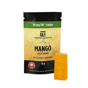 Twisted Sativa Gummy - 80mg - Mango Jelly Bomb