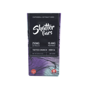 Euphoria Extractions ShatterBar Indica  - 250mg - Toffee Crunch