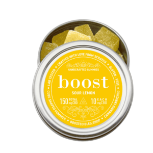 Boost CBD Edibles - 300mg - Sour Lemon Gummies