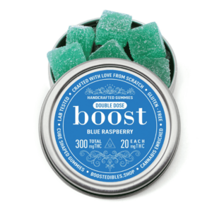 Boost Edibles - 300mg THC- Blue Raspberry Gummies