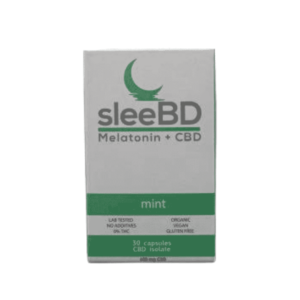 SleeBD CBD & Melatonin Capsules - 600mg - Mint