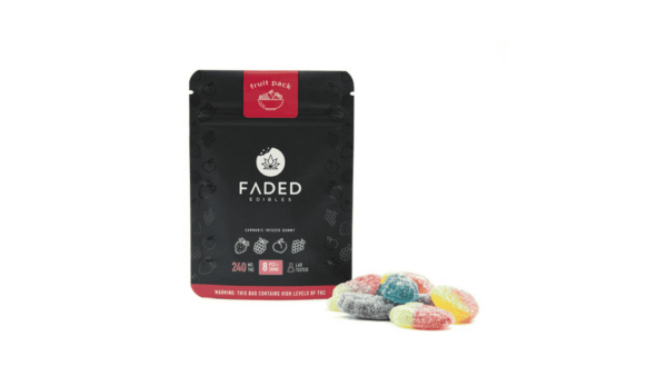 Faded Cannabis Co. Gummies - 240mg - Fruit Pack