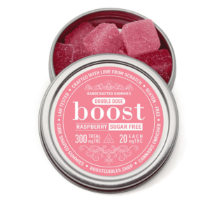 Boost Edibles Sugar Free Gummies - 300mg THC - Raspberry