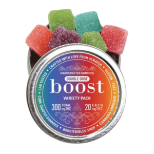 Boost Edibles Sugar Free Gummies – 300mg THC – Variety Pack