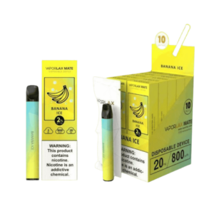 Vaporlax Disposable Nicotine Vape Pen - 800 Puffs - 20mg/mL - Banana Ice