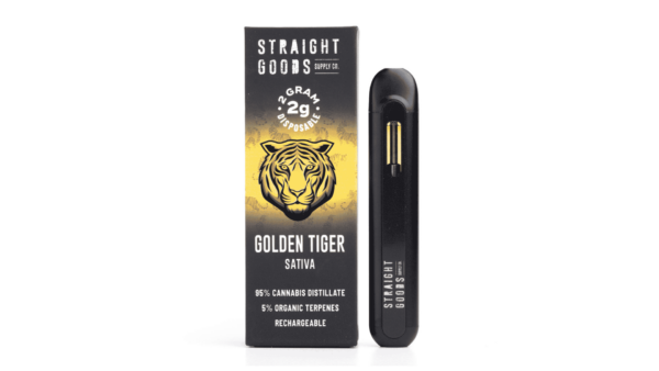 Straight Goods Supply Co. Distillate Disposable Pen - 2g - Golden Tiger