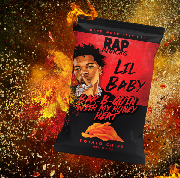 Rap Snacks Lil Baby Bar-B-Quin' With My Honey Heat Potato Chips