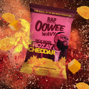 Rap Snacks Cheddar Oowee Wavy Potato Chips - 2.5 Oz - Rick Ross Rozay