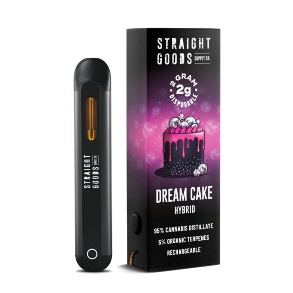 Straight Goods Supply Co. Distillate Disposable Pen - 2g - Dream Cake