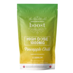 Boost High Dose Gummies - 1000mg THC - Pineapple Chilli