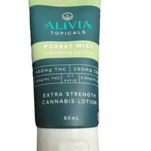 Alivia Topicals - 60ml  – Forest Mist Extra Strength Cannabis Lotion (2:1 THC to CBD)