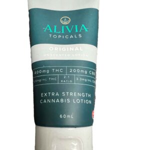 Alivia Topicals - 60ml  – Unscented Extra Strength Cannabis Lotion (2:1 THC to CBD)
