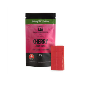 Twisted Sativa Gummy Jelly Bomb - 80mg - Cherry