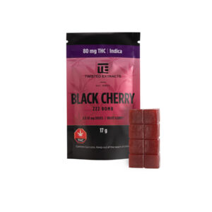 Twisted Indica Gummy - 80mg - Black Cherry Zzz Bomb
