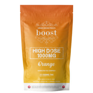Boost High Dose Gummies - 1000mg THC - Orange