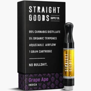 Straight Goods Supply Co. Distillate Disposable Pen - 1g - Grape Ape