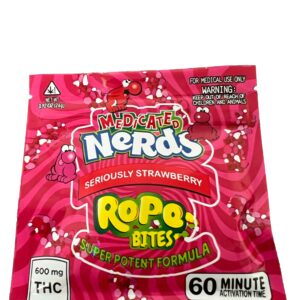 Nerd Bites - 600mg THC - Seriously Strawberry