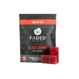 Faded Cannabis Co. Jelly Blocks - 360mg - Black Cherry