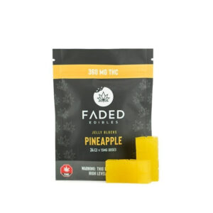 Faded Cannabis Co. Jelly Blocks – 360mg - Pineapple