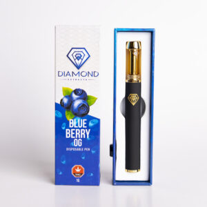 Diamond Concentrates Distillate Disposable Pen - 1g -  Blueberry OG