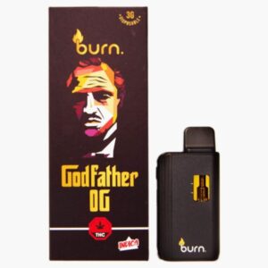 Burn Disposable Vapes - 3g - Godfather OG (Indica)