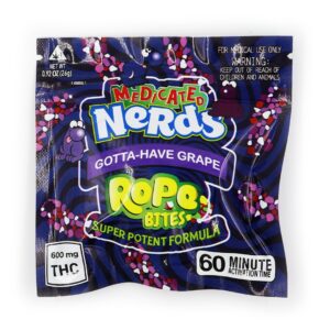 Nerd Ropes Bites – 600mg THC - Grape