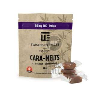 Twisted Extracts - 80mg THC - Cara-Melts Indica