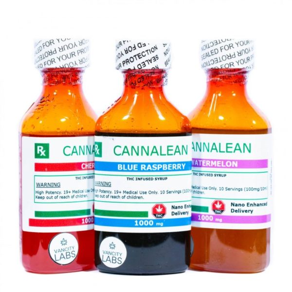 Cannalean – 1000mg - Cherry THC Infused Syrup