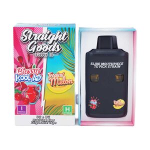 Straight Goods Dual Chamber Vape – 3g + 3g - Cherry Kool Aid ×Tropical Melon - 6 Gram THC