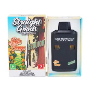 Straight Goods Dual Chamber Vape – 3g + 3g - Jaffa Orange × Sequoia - 6 Gram THC