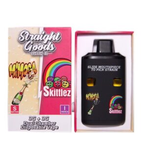Straight Goods Dual Chamber Vape – 3g + 3g - Mimosa x Skittles - 6 Gram THC