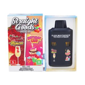 Straight Goods Dual Chamber Vape – 3g + 3g - Strawberry Mimosa × Birthday Cake - 6 Gram THC