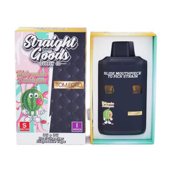 Straight Goods Dual Chamber Vape – 3g + 3g - Watermelon Bubblegum × Tom Ford - 6 Gram THC